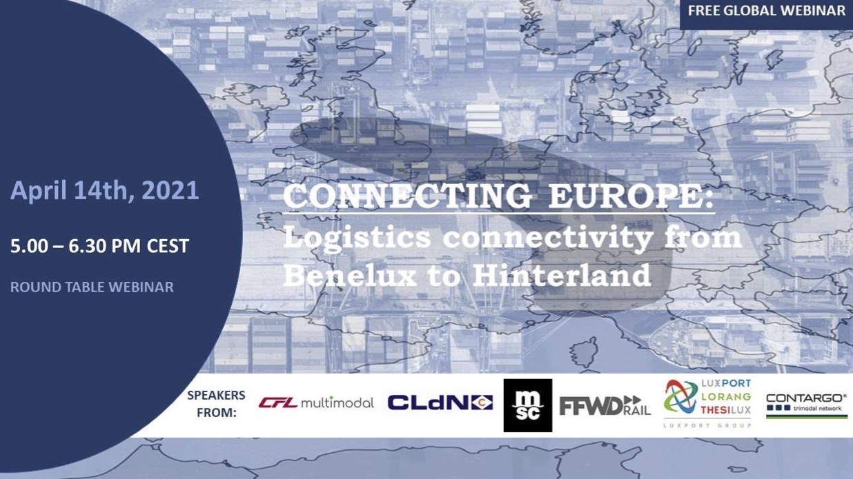 WEBINAR Connecting Europe: Logistics connectivity from Benelux to Hinterland